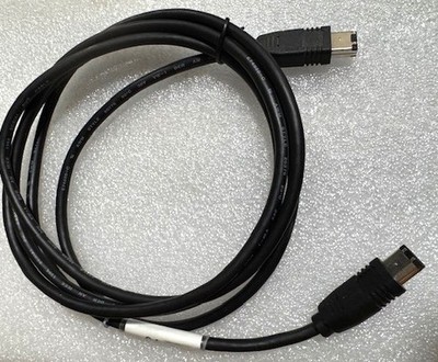 6-Pin Male to 6-Pin Male 6 ft. Data Cable Firewire 400 Shielded Cable, Black