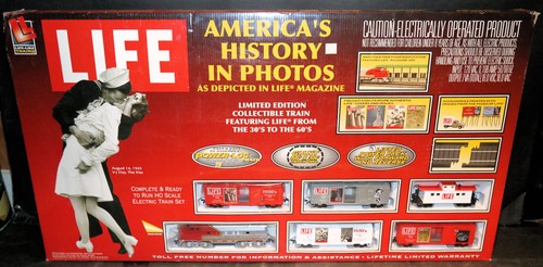 Conjunto de fotos de trenes realistas Life Americas History 8691 RTR NUEVO EN CAJA | Zustand: New