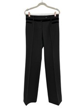 Dolce & Gabbana Tuxedo Pants Size 42 Black Trousers Wool Blend Straight Leg