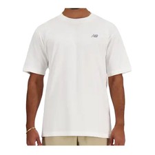 New Balance Crew Neck T-Shirt Sport Essentials Mens White MT41509