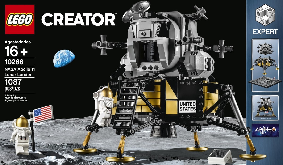 LEGO CREATOR: NASA Apollo 11 Lunar Lander 10266 New, Sealed