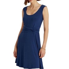 LAUREN Ralph Lauren Elegant Navy Blue Sleeveless Dress Size 8