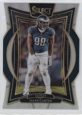 2024 Panini Select Concourse Silver Prizm Die-Cut Jalen Carter #65 1lm5