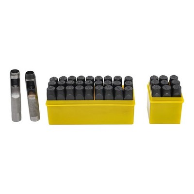 Letter & Number Steel Punch Stamp Set 36 Piece Stamping Set 0.5in 12.5mm