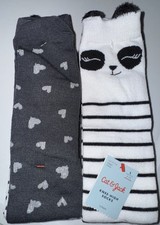 Cat  Jack Knee High Socks 2 Pairs Shoe Size L 3-10 New with Tags
