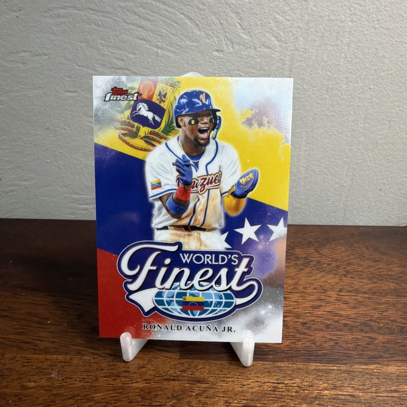 2026 Topps Finest World's Finest Ronald Acuna Jr REFRACTOR - WBC Venezuela 