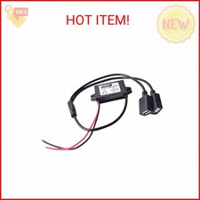 Car Hard Wire Charger, 12V to 5V Dual USB Female Port Charging Cable Direct Link
