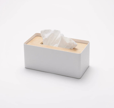 Yamazaki Home RIN Tissue Box Cover - Steel
