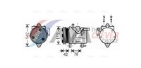 Kompressor Klimaanlage AVA Clever Choice KAK168 FüR KIA Picanto Hyundai Atos MX