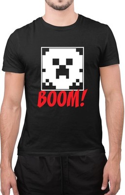 Lustiges T-Shirt Boom Pixel Videospiel sarkastisch Gaming Geek Liebhaber Gamer Tumblr