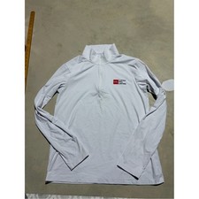 Alo yoga White Men's Quarter-Zip Top small LOGO