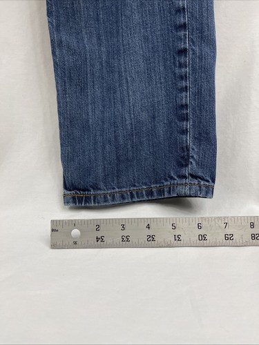 Levis 514 Jeans Mens 29x32 Blue Regular Fit Straight Leg Denim Red R Tag - Picture 8 of 10