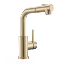 GIMILI Modern Bar Sink Faucet for Kitchen Sink Single Handle with Pull Out Sp...