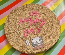 Vietnamese Happy Day set of 4 placemats handmade water grass on clearance sale