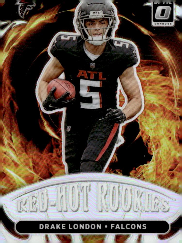 2022 Donruss Optic #RHR-3 Drake London Red Hot Rookies