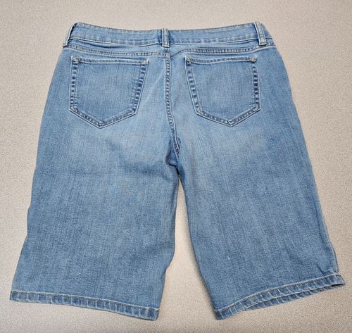 Bermuda donna Ana taglia 8 denim blu sbiadito pantaloncini jeans casual - Foto 2 di 5