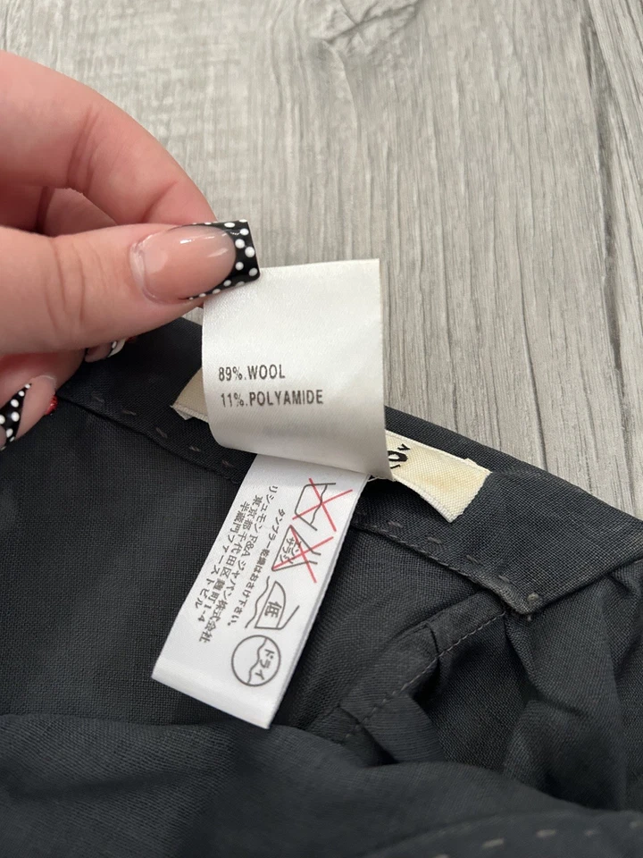 Blusa Chloè para mujer gris manga larga con botones corbata talla 38 grande Foto 2 de 4