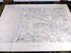 WW2 MILITARY MAP OF NORTHERN FRANCE featuring ETAPLES, MONTREUIL, LE TOUQUET etc