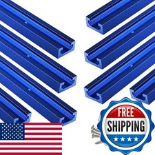 SeekLiny Aluminum T Tracks 48 inch Blue 8 Pack