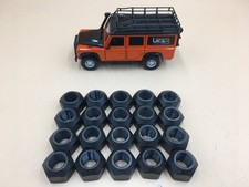 LR SERIES DEFENDER DISCOVERY M16 Steel Wheel Black Lug Nut RRD500010 SET X20