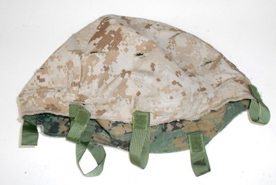 USGI USMC Reversible MARPAT PASGT Helmet Cover Medium/Large Free Shipping
