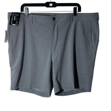 Roundtree Yorke Men's Shorts 42 Performance Golf Flat Front Gray 7
