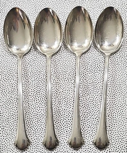 Towle Chippendale Sterling Silver 1937  Teaspoon Set Of  4.  102 Grams. Great