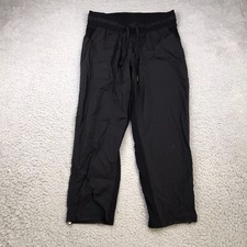 Lululemon Dance Studio Mid-Rise Cropped Pants Womens 8 31x24 Black Flaws
