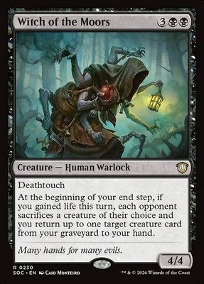 *MtG: 4x WITCH OF THE MOORS - Commander Secrets of Strixhaven Rare - magicman*