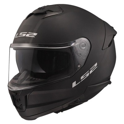 LS2 Matte Black Stream II Solid Helmet w/SunShield 808-1013