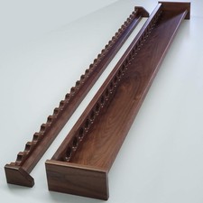 Custom Fishing Rod Rack, Solid Walnut Wood  27 Rods, 56 Inches