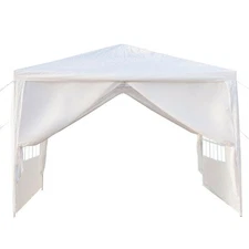 10'x10' Party Tent Outdoor Heavy Duty Gazebo Wedding Canopy W/4 Side Walls