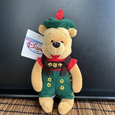 Vintage Disney Winnie the Pooh Mini Bean Bag October Fest Pooh 8" Plush