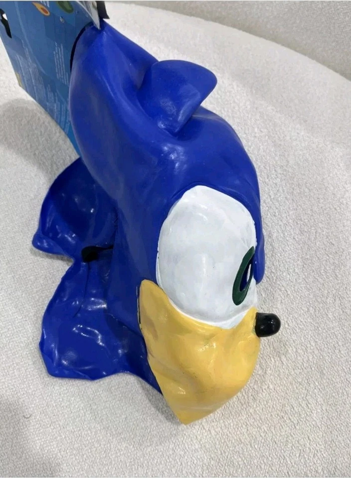 Rubies Sonic The Hedgehog Máscara de Goma Halloween Juegos con disfraces Oficial Sega Daño Foto 3 de 4