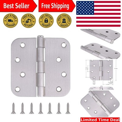 4-Inch Satin Nickel Door Hinges - Reversible, 18-Pack For Easy Upgrade