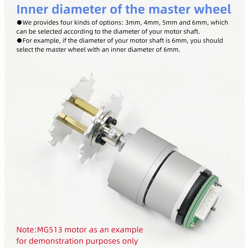 Metall Antriebsrad Hauptrad für Crawler Chassis Kettenfahrzeug RC Spielzeug 1 Stück - Bild 2 von 4