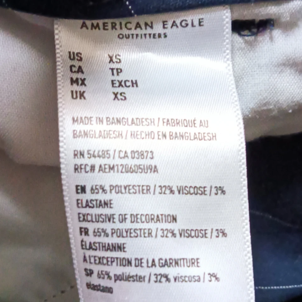 Pantalones Jogger American Eagle AE Rayas Cintura Corbata 7280349684 Talla XS Foto 4 de 4