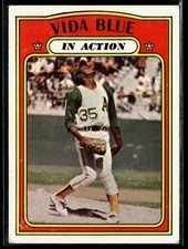 Vida Blue 1972 Topps #170 Oakland Athletics