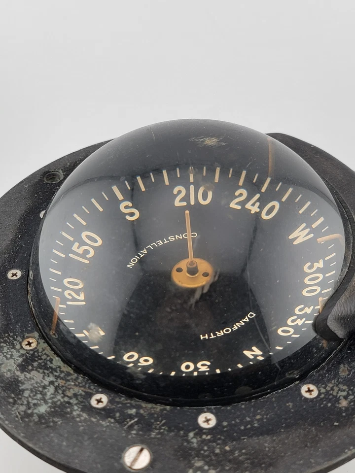 BRÚJULA DE ALTA VELOCIDAD BARCO MARINO DANFORTH CONSTELLATION 6" DE COLECCIÓN. SIN PROBAR. Foto 3 de 4