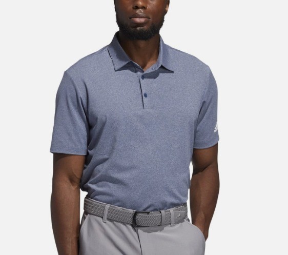 Adidas Men's Ultimate 365 Aeroready Heather Golf Polo Shirt XL Crew Navy Melange