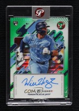 2025 Topps Pristine Green Pulsar Refractor 87/150 Will Wagner Rookie Auto RC