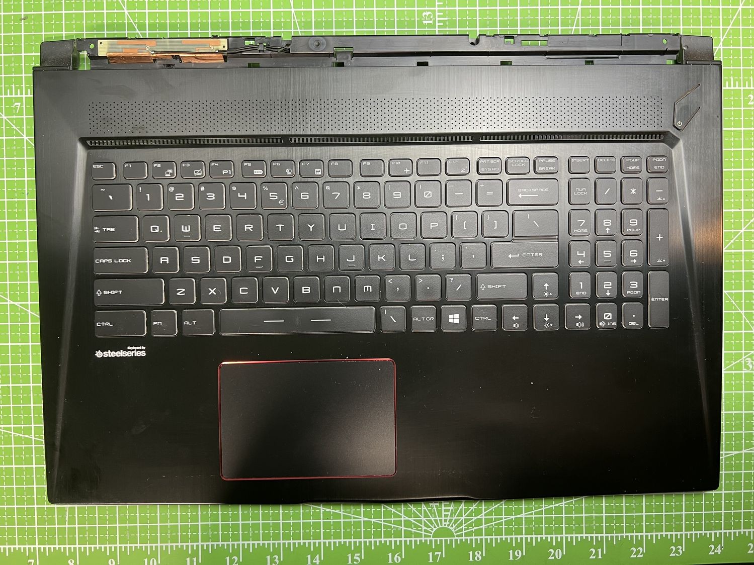 MSI GS73VR 6RF Stealth Pro Palmrest Touchpad Keyboard 3077B1C213Y77 #cb482