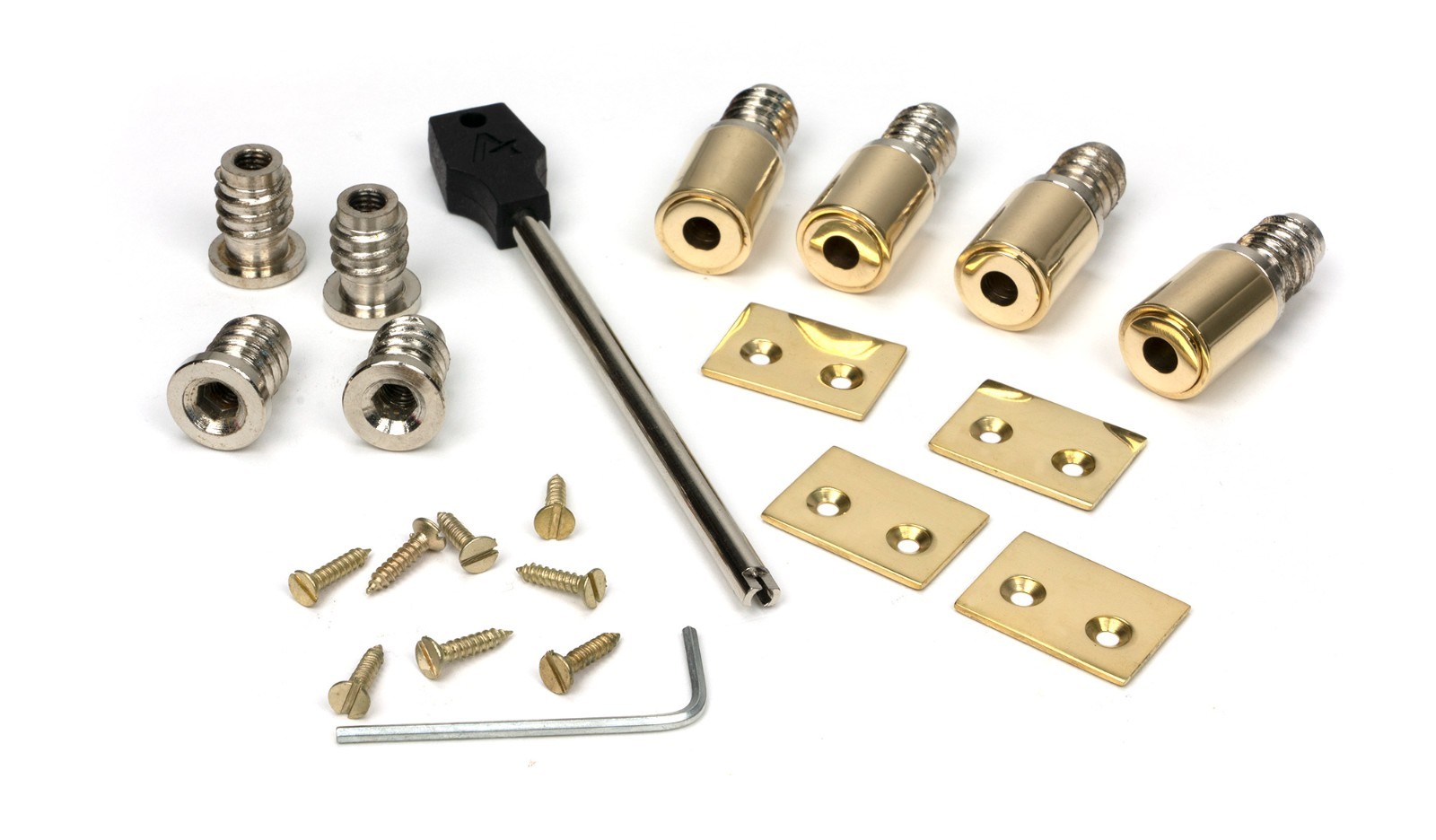 From The Anvil 83938 Polished Brass Secure Stops (Pack of 4)