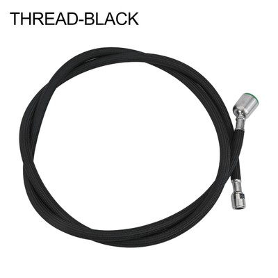 Kitchen Pull-Out Faucet Replacement Hose – 1.5 Meter (59"), G1/2 Female Thread, Silicone Inner Tube & Nylon Braided Outer, Fits Most Pull-Down Spray Heads, Gray/Black Options
