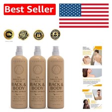 Portable Body Acne Spray - Moisturizing Formula with 2 Salicylic Acid, 3-Pack