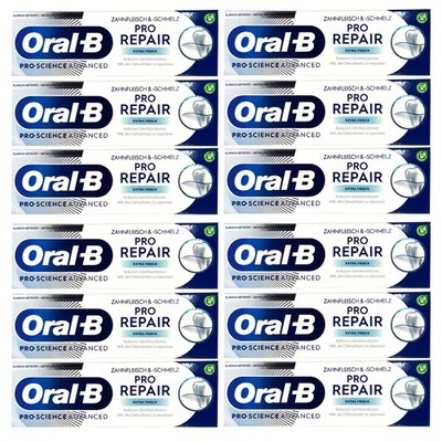 Oral-B Pro-Repair EXTRA FRISCH -Zahnpasta Zahnfleisch&-Schmelz, (12er Pack) 75ml