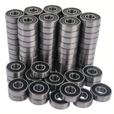 100 PCS 608-2RS Ball Bearings   Double Rubber Sealed Miniature Deep Groove Ball