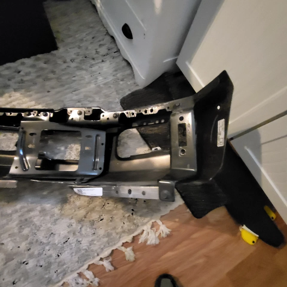 Parachoques delantero compatible con Ford F-450 F-550 Super Duty 2023-25 cromado Foto 2 de 4