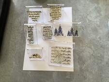 7 Acrylic Stamps For Card Making.Easy To Position On The Card.