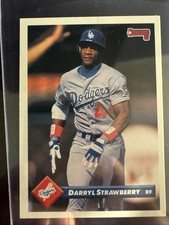 Darryl Strawberry 1993 Donruss MLB Baseball #112 Los Angeles Dodgers